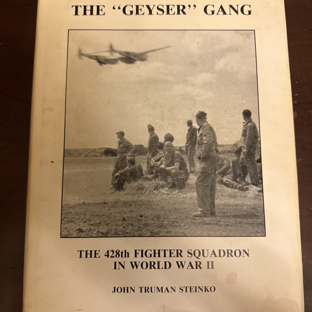 WWII 428th Fighter Sq P-38 Unit History Signed + 1944 Atlantic Convoy Narrative